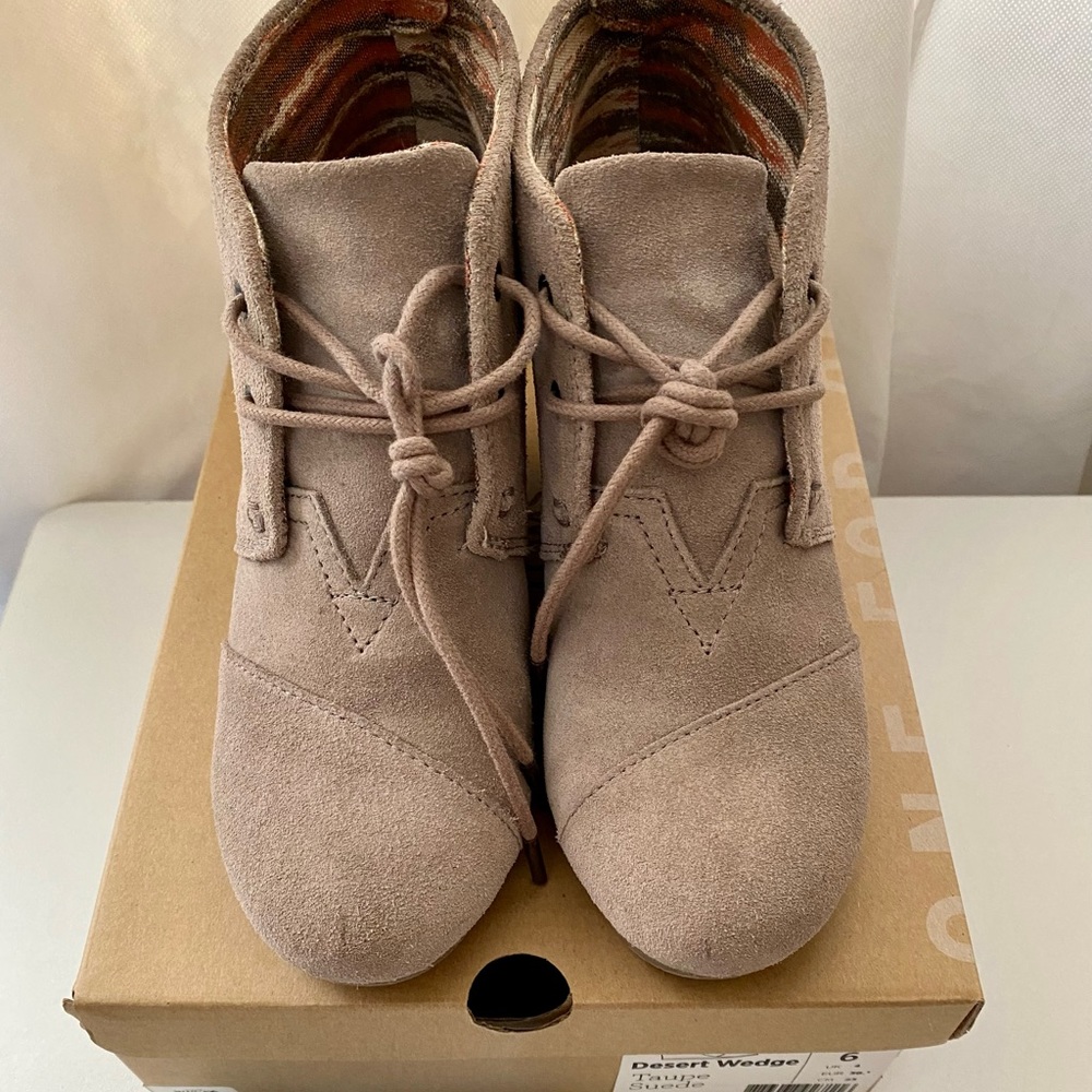 Toms Desert Wedge Bootie - Picture 1 of 4